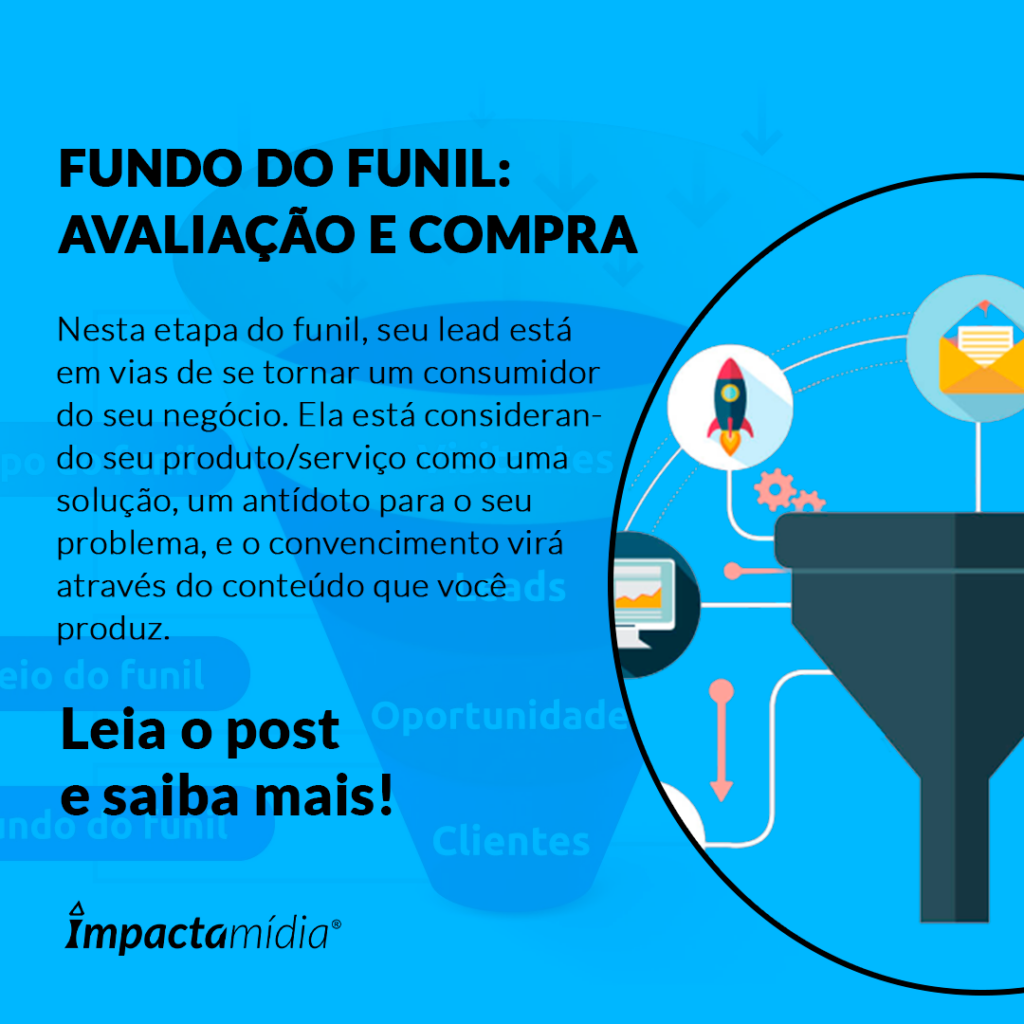 Fundo do funil: avaliação e compra